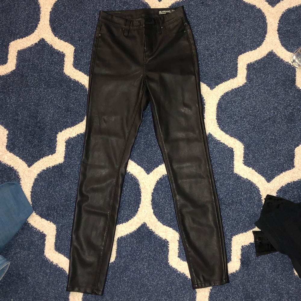 Blank nyc vegan leather skinny jeans